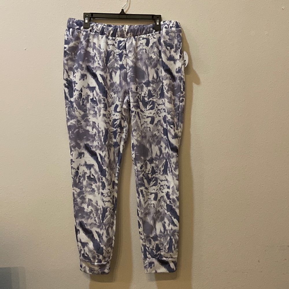 Jolie & Joy sweatpants Tie Dye Purple Sz XL NWT